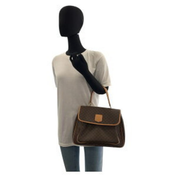 Celine Brown Handbag Leather Macadam - Picture 5 of 9